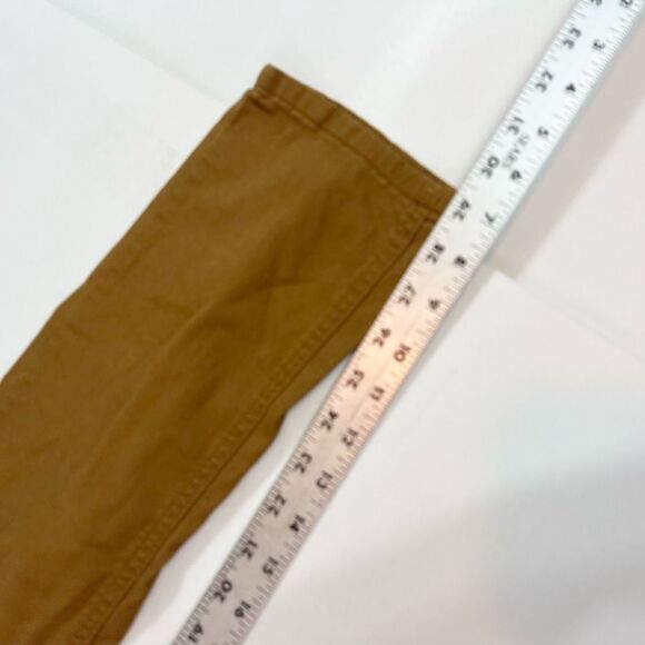 Caterpillar Pants Womens 32x32 Tan Brown Flat Front Workwear Five Pocket - Picture 3 of 10